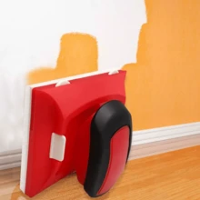 Paint Edger Brush Wall Tool Home Clean-Cut Room Latex Corner Window-Edge Pad - Red - View 3