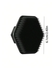 قطعة واحدة فرشاة جديدة من السيليكون للرجال، فرشاة تدليك/للحيية/للاستحمام، مناسبة لتنظيف لحية الرجال، أداة لغسل الوجه، فرشاة تنظيف محمولة يومية للمنزل/السفر - متعدد الألوان - مشاهدة 7