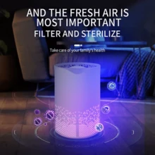 Home Air Purifiers For Large Room Medical Grade HEPA Air Purifier Smoke Odor Pet - White - View 4