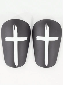 1 Pair Mini Creative Football Shin Guards, Mini Sports Knee/Leg Pads