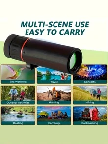 Monocular HD Beekinn - Portátil para aventuras al aire libre, caza, viajes y conciertos - Un regalo perfecto para Halloween, Navidad - Multicolor - Ver 7