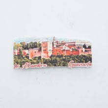 1pc Birthday Gift, Festival Gift, Spain Fridge Magnet, Granada Landscape Fridge Magnet, Seville Landscape Fridge Magnet, Alicante Landscape Fridge Magnet, Valencia Fridge Magnet, Spain Landscape Fridge Magnet, Photo Fridge Magnet, Spain Style Home Decor, Greece Landscape Fridge Magnet, Greece Seascape Fridge Magnet, Seascape Fridge Magnet, Blue Fridge Magnet, Blue Home Decor - Multicolor - View 18