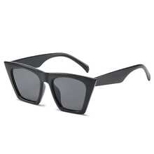 1pc Retro Square Frame Outdoor Travel Beach Glasses - Black - View 3