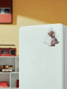 1pc Customized Personalized Photo Fridge Magnet, Suitable For Office, Kitchen, Storage Cabinet, Magnetic Memorial Photo/Wedding/Travel Photo, Souvenir, Party Favor Or Wedding Favor, Anniversary Gift, Meaningful Keepsake Gift - Multicolor - View 10