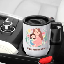 14oz Mother's Day Gift Car Mugs, Gifts For Mothers, Car Mug Gifts, Mom Car Mugs Mother's Day Gifts For Mom Mom Car Mugs Mom Birthday Gifts Mother's Day Car Mugs Mom's Day Car Mugs New Mom Gifts, Mother's Day Gifts, Gifts For Mom, Car Mugs For Mom - Black and White - View 5