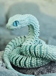 New 3D Printed Snake Joint Animated Ornament Toy Gift, 30cm