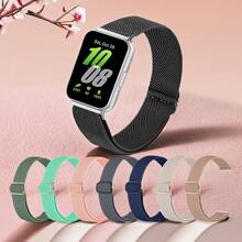 1pc Stretchy Nylon Compatible With Samsung Galaxy Fit 3 Band For Women Men, Elastic Loop Adjustable Soft Sport Strap Wristband Compatible With Galaxy Fit 3 Band Smartwatch Accessories