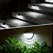 2/4/6 Packs Solar Fence Lights, Solar Deck Lights, Solar Wall Lights, Solar Wall Mount Outdoor Waterproof Fence Lamp, White LED Lamp, Lighting For Garden, Home, Patio, Yard, Garage, Camping, Step Stair Gift For Birthday, Halloween, Christmas Party Decoration (White - White Light) - White - White Light - View 4