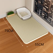1PC Cat Litter Mat With Gift Double Layer Waterproof Pet Litter Box Mat Non-Slip Sand Cat Pad Washable Bed Mat Clean Pad Products