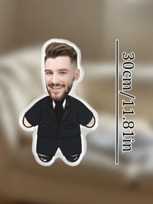 Un Cojín Personalizado Especial, Adecuado Para Cualquier Escena, Personalización Reversible, Tela Cómoda, Regalo Perfecto Para Fiestas