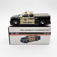 Bburago 1:64合金车Polic E系列赛车模型仿真汽车模型雪佛兰Polic E汽车模型收藏送男士生日礼物迷你微型跑车模型 - 1:64 2004 CHEVRIKET SIKVERADIO SS - 查看 1