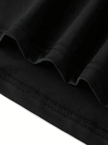 Women's Printed Loose Round Neck Women's Sun And Moon Printed Short Sleeved Shoulder T-Shirt Women's Top