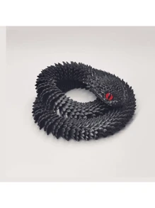 New 3D Printed Snake Joint Animated Ornament Toy Gift, 30cm
