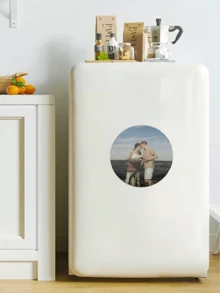 1pc Customized Personalized Photo Fridge Magnet, Suitable For Office, Kitchen, Storage Cabinet, Magnetic Memorial Photo/Wedding/Travel Photo, Souvenir, Party Favor Or Wedding Favor, Anniversary Gift, Meaningful Keepsake Gift - Multicolor - View 7