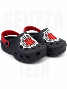 Kids Flat Sandals - Black - View 1