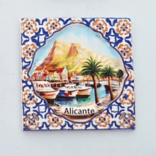 1pc Birthday Gift, Festival Gift, Spain Fridge Magnet, Granada Landscape Fridge Magnet, Seville Landscape Fridge Magnet, Alicante Landscape Fridge Magnet, Valencia Fridge Magnet, Spain Landscape Fridge Magnet, Photo Fridge Magnet, Spain Style Home Decor, Greece Landscape Fridge Magnet, Greece Seascape Fridge Magnet, Seascape Fridge Magnet, Blue Fridge Magnet, Blue Home Decor - Multicolor - View 20