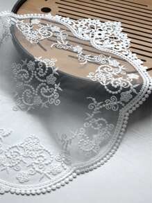 2pcs/4pcs/6pcs Vintage Lace Placemats, Handmade Embroidered Table Mats For Dining Table, Kitchen, Holiday, Wedding Decoration