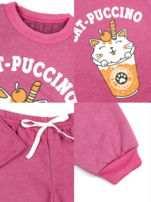 12 Piece Kit Children's Set Girl Winter Cold Sweatshirt 1 To 8 Assorted - Dusty Pink - View 3