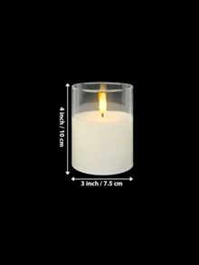 1 cái/3 cái Nến LED Có/Không Có Điều Khiển Từ Xa, Nến Không Ngọn Lửa, Máy Hâm Nến, Đèn Nến, Nến Ngọn Lửa Chuyển Động 3D Chạy Bằng Pin (Không Bao Gồm Pin), Thích Hợp Cho Lễ Hội, Đám Cưới, Quà Tặng, Lò Sưởi, Trang Trí Nhà Cửa (Trong Suốt, 3" X 4" 5" 6") - trắng - Xem 9