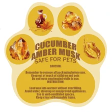 1 件 3 盎司香味蜡融化用于蜡烛加热器，猫爪形天然大豆蜡加热块/挞适用于家庭去除异味礼物生日毕业