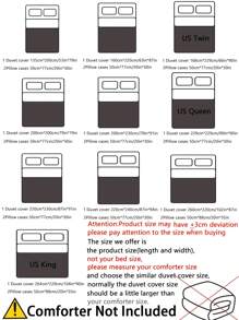 Juego de ropa de cama de 3 piezas con estampado floral colorido (1 funda nórdica y 2 fundas de almohada) de plumón suave y transpirable, adecuado para todas las estaciones