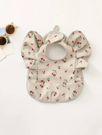 1pc Baby Bib Sleeveless With Pocket Babies Accessories Newborn Drooling Aprons Infant Burp Cloths Bibs For Children Toddler Smock For Eating