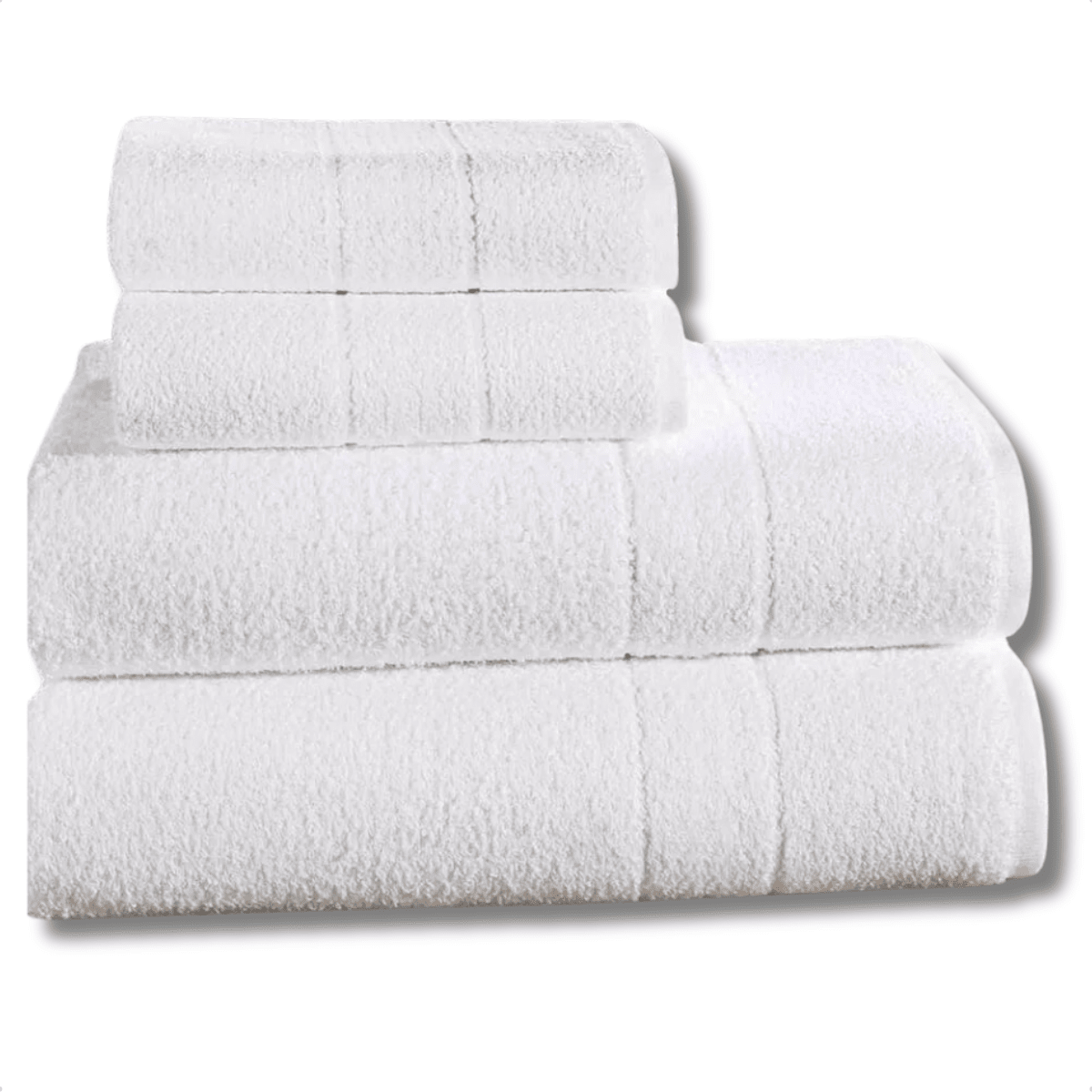 Large Thick Soft White Professional Bath Face Towel Kit - 白色 - 查看 4