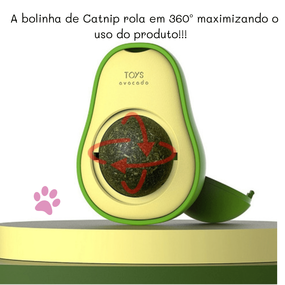 Avocado Interactive Natural Catnip Toy - 綠色 - 查看 4