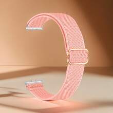 1pc Stretchy Nylon Compatible With Samsung Galaxy Fit 3 Band For Women Men, Elastic Loop Adjustable Soft Sport Strap Wristband Compatible With Galaxy Fit 3 Band Smartwatch Accessories