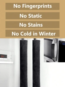 2pcs Refrigerator Door Handle Cover, Anti-Collision Anti-Scald Anti-Freeze Protection Sleeve, Microwave Oven Dishwasher Anti-Slip Handle Cover, Household Items, Mother's Day Gift, Garden, Summer, Beach, Squishy, Commencement, Congrats Grad, Travel Hiking Essentials, Portable Tools, Summer Essentials, Summer Portable - Multicolor - View 3