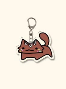 1pc/7pcs Back To School Dandy'S World Cat Funny Meme Video Game Theme Key Charm - The Ideal Cute Cartoon Image Bag Charm For Young And Adult Gamers Alike. Acrylic Keychain Ideal For Boyfriends, Girlfriends, Family Members, Teachers, Party Gifts, And Nursing Students.. Car Accessories Goth Y2k - Multicolor - View 3