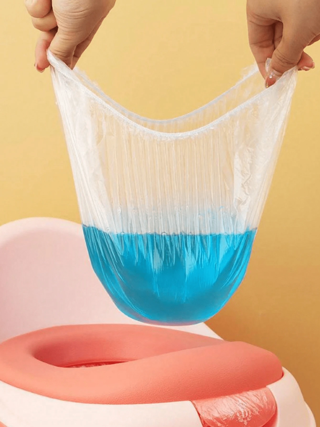 100pcs Baby Toilet Garbage Bags, Disposable Children's Potty Clean Up Bags, Infant Small Toilet Plastic Bags