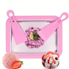 1 件冰淇淋机，带 2 个刮刀，DIY 冰淇淋碗，冰淇淋机，冰沙，冷冻酸奶，意大利冰淇淋机，返校礼物