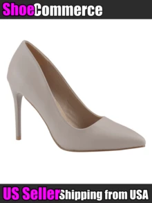 Women's Pumps 4 Inch High Heels For Women Pointy Closed Toe Patent Leather Sexy Stiletto Wedding Heel Homecoming Prom Shoes Summer Shoes - 杏色 - 查看 1