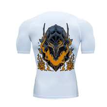 Compression T-Shirt And Compression Shorts Kit 2 In 1 Anime Manga Art Bersek Knight Art - White - View 2