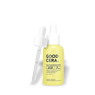 HOLIKA HOLIKA Good Cera Essential Oil 40 Ml – Facial Oil, Moisturizing, For Dry Skin, Lavender, Ceramide, Suitable For Night Skincare Routine
