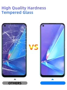 3 sztuki Ultra-Clear Hartowane Szkło Ochronne Ekranu, Kompatybilne Z OPPO, Dotykowe, Odporne Na Zarysowania, Łatwy Montaż Prezent Na Urodziny, Rodzinę, Przyjaciół Telefon Ochronny Ekran, Akcesoria Telefoniczne - Przezroczysty - Zobacz 7