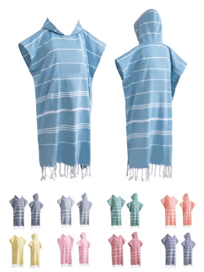  YEUZLI 1PC Turkish Beach Towel,Hooded Bathrobe,Sandproof Large Surf Poncho,Hooded Wetsuit Changing Towel,Large Size, Lightweight, Soft And Super Absorbent,Fast Drying ,Lightweight,Suitable For Swimming,Bathing,Diving,Beach Surfing,Bathroom Accessories,Beach EssentialsTravel Essentials Travel Accessories