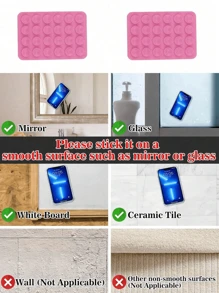 10pcs Double-Sided Silicone Suction Cup Upgrade Suction Cup Card Package Square Single Sided Phone Suction Cup Holder Adhesive Phone Case Holder Silicone Phone Accessories For Women For Men Wallet Mini Wallet Purse Wallet Magsafe Wallet Card Wallet