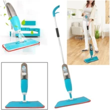 Spray Mop With Reservoir Magic Squeegee Cleaning Mop + 3 Cheap Microfiber Refills - Màu xanh lam - Xem 3