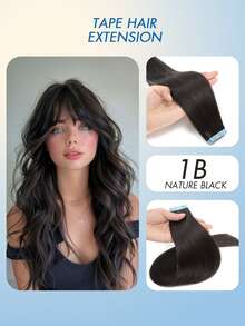 20pcs Tape In Hair Extensions Human Hair Color 60 Platinum Blonde 14-22 Inch 100% Human Hair Invisible Tape In Hair Extensions - Multicolor - View 36