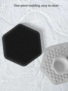 قطعة واحدة فرشاة جديدة من السيليكون للرجال، فرشاة تدليك/للحيية/للاستحمام، مناسبة لتنظيف لحية الرجال، أداة لغسل الوجه، فرشاة تنظيف محمولة يومية للمنزل/السفر - متعدد الألوان - مشاهدة 5