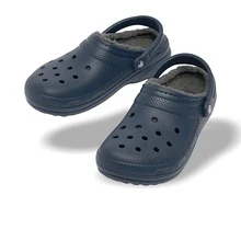Crocs Classic Lined Clog Navy/Char - Màu xanh lam - Xem 3