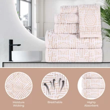 Cotton Modern Jacquard Bath Towel