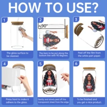 16 盎司 UV DTF 定制包装易于使用 12 件/套拉丁女性信仰语录 UV DTF HD 包装 16 盎司 UV DTF HD 包装 16 盎司 UV DTF 定制标签适用于 DIY 工艺品可用于不锈钢眼镜、马克杯、玻璃瓶等。 - 彩色 - 查看 1