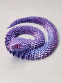New 3D Printed Snake Joint Animated Ornament Toy Gift, 30cm