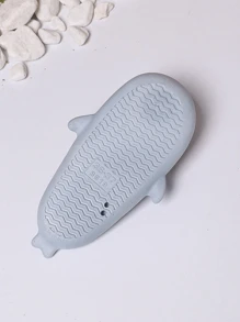 Pantofole da donna 2025 nuova collezione, design a squalo blu in EVA, stile da coppia, carine per uso interno/esterno, leggere, antiscivolo e confortevoli, per l'estate, taglie 32-34 che tendono a essere piccole