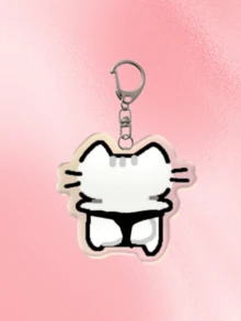 1件/7件亚克力可爱猫咪钥匙扣：情侣猫A、情侣猫B、爱心猫钥匙扣、钞票猫、肌肉猫、相扑猫、草莓猫。可爱挂饰，汽车钥匙扣。日常包袋配饰，包袋挂饰，挂绳，钥匙扣。适合男朋友、女朋友、家人、医生、护士、派对、手机装饰等。汽车配饰，学校背包，卡通万圣节配饰，教师节圣诞礼物。 - 彩色 - 查看 14