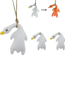 UV Induction Color-Changing Roast Duck Pendant | Photosensitive Advanced Technology Car Keychain |Universal For Cars And Bicycles | Automatic Color Change In Case Of Ultraviolet Rays | Indoor And Outdoor Creative Pendant | Funny And Cute Roast Duck Decorative Pendant Car Accessories Bag Charm School Cartoon Goth Y2k Christmas Gift