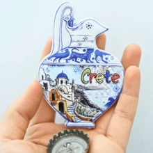 1pc Birthday Gift, Festival Gift, Spain Fridge Magnet, Granada Landscape Fridge Magnet, Seville Landscape Fridge Magnet, Alicante Landscape Fridge Magnet, Valencia Fridge Magnet, Spain Landscape Fridge Magnet, Photo Fridge Magnet, Spain Style Home Decor, Greece Landscape Fridge Magnet, Greece Seascape Fridge Magnet, Seascape Fridge Magnet, Blue Fridge Magnet, Blue Home Decor - Multicolor - View 10